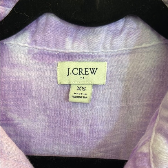 J. Crew Lavender Tie-Dye Shirt - Picture 2 of 3